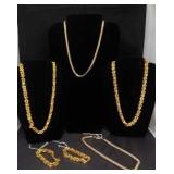 Gold Plated Necklaces and Bracelets SJC