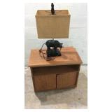 TV Cabinet w Bear Lamp K