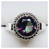 Silver Mystic Topaz Ring SJC