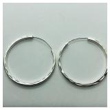 Silver Hoop Earrings SJC