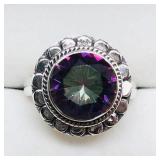Silver Mystic Topaz Ring SJC