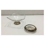 Glassware w Sterling Silver Bases K16G