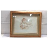 Edna Hibel Signed & Nbd Print K15E