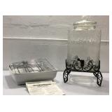 4 Gallon Drink Dispenser w Stand & More K