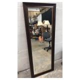 Brown & Gold Wardrobe Mirror W