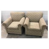 Pair of Matching Occasional Chairs W