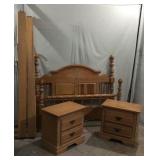 Matching Bed Frame & Nightstands T9B