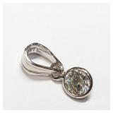 14K White Gold Diamond Pendant SJC 14K White Gold Diamond Pendant SJC