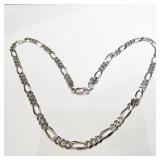 Sterling Silver Figaro Chain Necklace SJC