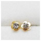 14K White Gold Diamond (2in1) Stud Earrings SJC