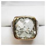 Brass Amethyst Ring SJC Brass Amethyst Ring SJC