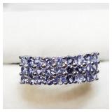 Sterling Silver Tanzanite Ring SJC Sterling Silver Tanzanite Ring SJC