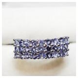 Sterling Silver Tanzanite Ring SJC