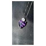 Sterling Silver Necklace & Heart Pendant SJC Sterling Silver Necklace & Heart Pendant SJC