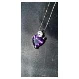 Sterling Silver Necklace & Heart Pendant SJC