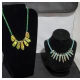 Green & Turquoise Sea Sediment Necklaces SJC