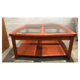 Quad Pane Glass Top Coffee Table Q10C Quad Pane Glass Top Coffee Table Q10C