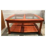 Quad Pane Glass Top Coffee Table Q10C