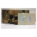 3 Signed Modern Art And 2 Picasso Like Prints M8C 3 Signed Modern Art And 2 Picasso Like Prints M8C