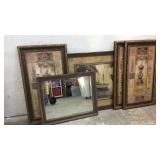 4 Pieces of Artwork & a Mirror M15D 4 Pieces of Artwork & a Mirror M15D