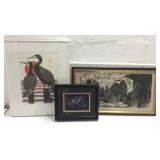 3 Pieces of Signed Artwork M15E 3 Pieces of Signed Artwork M15E