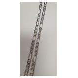 Sterling Silver Figaro Anchor Necklace Chain SJC Sterling Silver Figaro Anchor Necklace Chain SJC