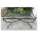 MCM Iron + Brass Swan Cocktail Table U10C MCM Iron + Brass Swan Cocktail Table U10C