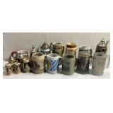 17 Vintage Beer Steins & Mugs Q7B 17 Vintage Beer Steins & Mugs Q7B