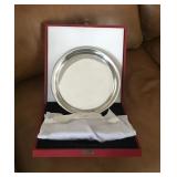 Cartier Silver/Pewter Platter Charger + Case U16C