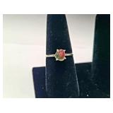 Sterling Silver Watermelon Tourmaline Ring SJC