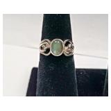 Sterling Silver Filigree Labradorite Ring SJC