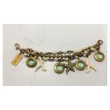 Vintage Coach Charm Bracelet KJC