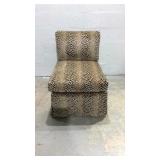Edward Ferrell Snake Print Slipper Chair K8B