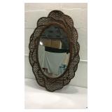 Oval Mirror with Metal Frame K15E