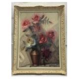 Mid Century Original Signed Still Life in Oil K15F