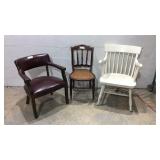 Three Assorted Vintage Chairs K11A