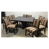 Large Square Dining Table w 10 Chairs M9C