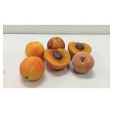 Six Pieces of Vintage Pottery Fruit K9C