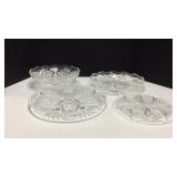 Vintage Glass Serving Pieces K8C