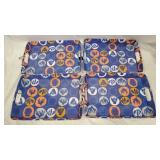 NEW Creative CoOp Coastal Melamine Trays - 4pk T7G