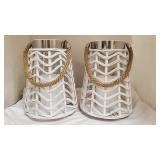 NEW Homestyles Wave Lanterns - 2pk T8C