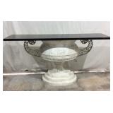 Neoclassical Stone Topped Console Table K9B