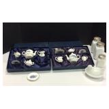 Milk Glass & 2 Tea Sets K7C