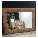 Huge Wicker Mirror 7