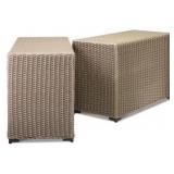 2 NEW Edgewood Half Round Section Side Tables P10