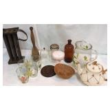 Antique Candle Mold & China N9C