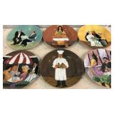 6 Guy Buffet Collectible Plates Y5C