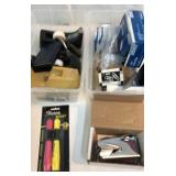 2 Bins of Office Supplies Y6C