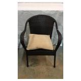 Dark Brown Wicker Chair N6C