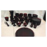 Avon Ruby Glass Cape Cod Collection Q6A